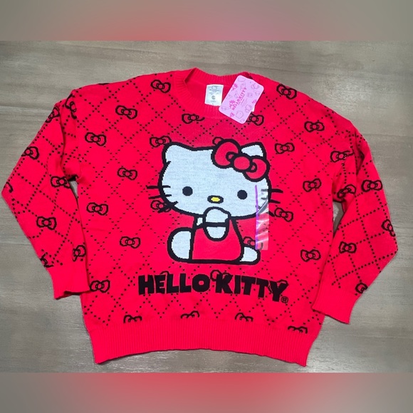 Sanrio Hello Kitty Christmas Red Sweater NEW With Tags, X-Large - Picture 3 of 7